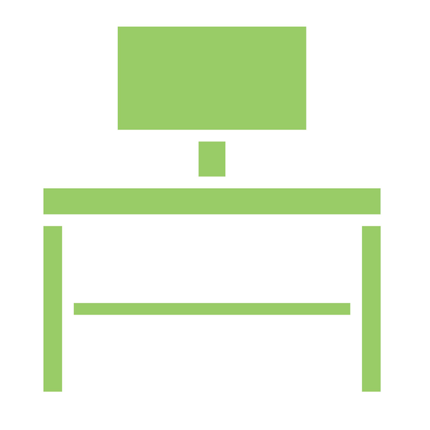 Diseño vectorial Estilo del icono del escritorio de la computadora
