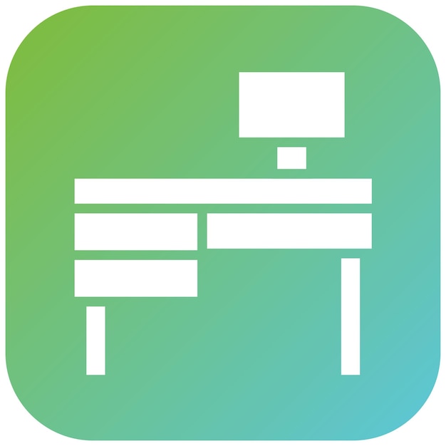 Diseño vectorial de estilo de icono de escritorio para el hogar