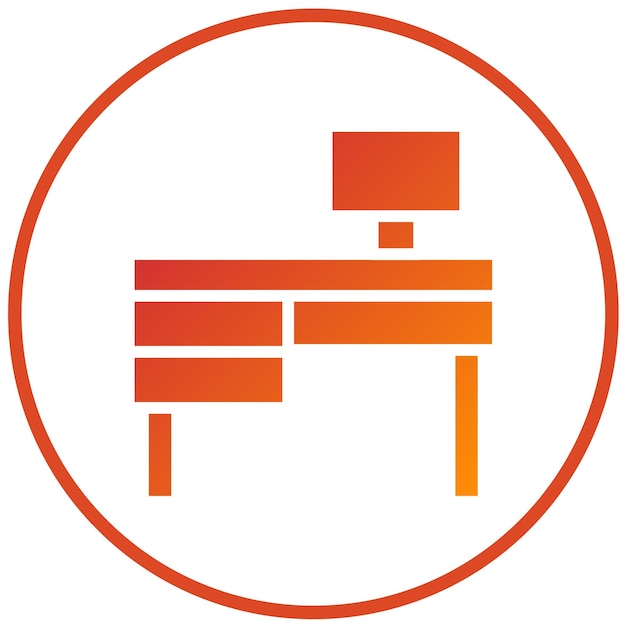 Diseño vectorial de estilo de icono de escritorio para el hogar