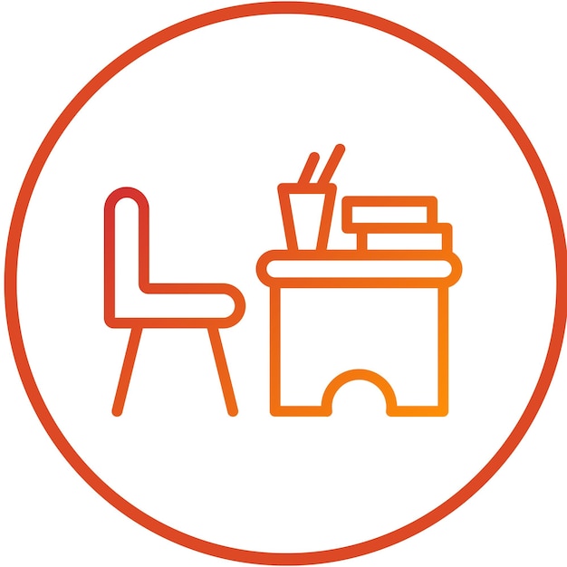 Diseño vectorial Estilo del icono del escritorio del niño