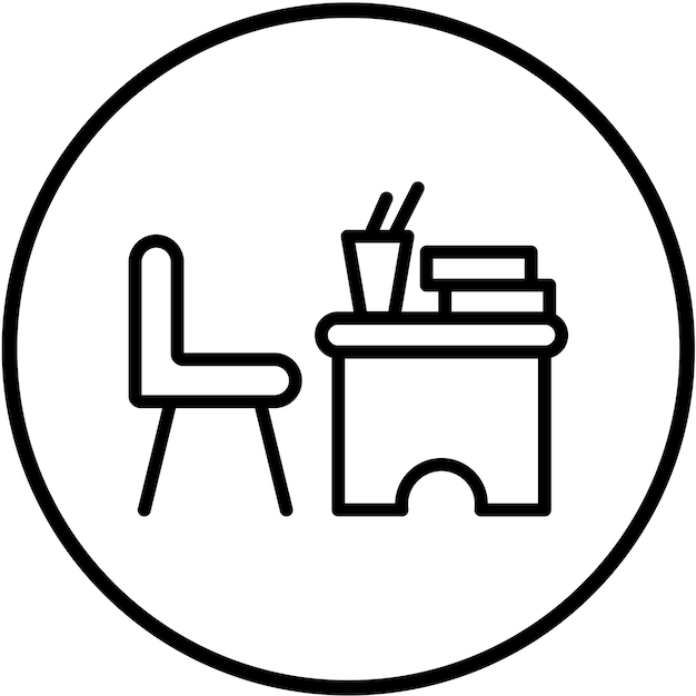 Diseño vectorial Estilo del icono del escritorio del niño