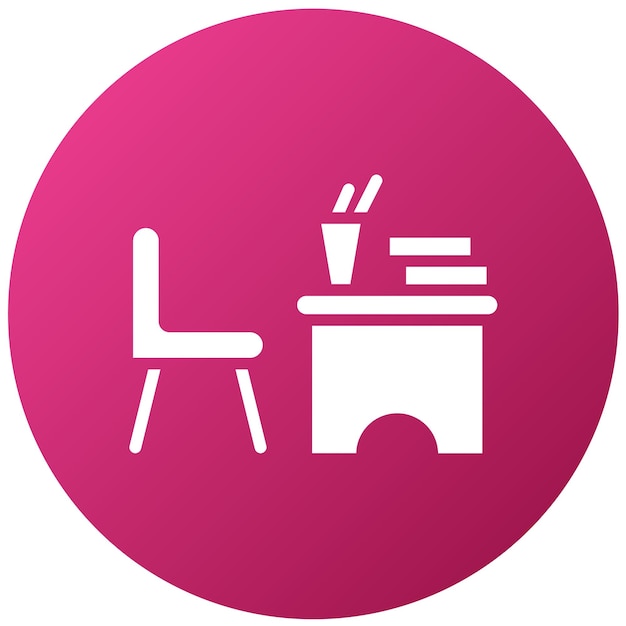 Diseño vectorial Estilo del icono del escritorio del niño
