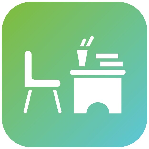 Diseño vectorial Estilo del icono del escritorio del niño