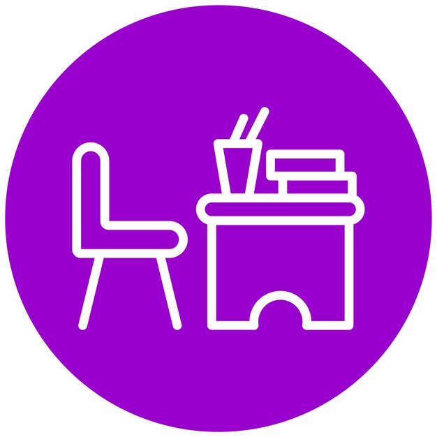 Diseño vectorial Estilo del icono del escritorio del niño