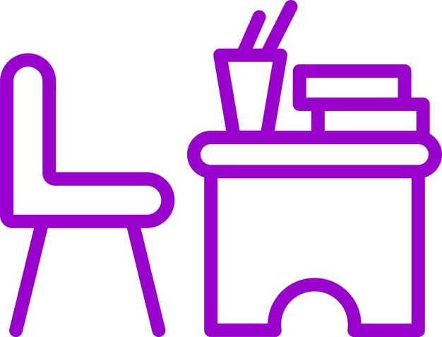 Diseño vectorial Estilo del icono del escritorio del niño