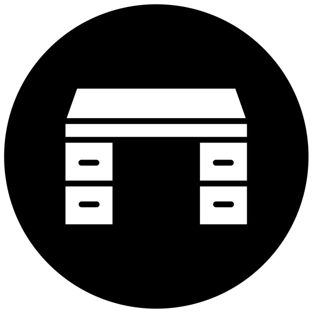 Diseño vectorial del estilo del icono del escritorio