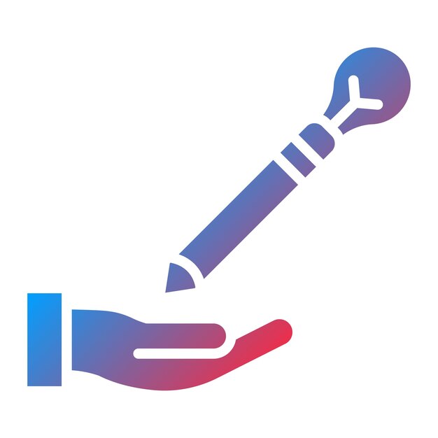 Diseño vectorial Estilo de icono de escritura creativa