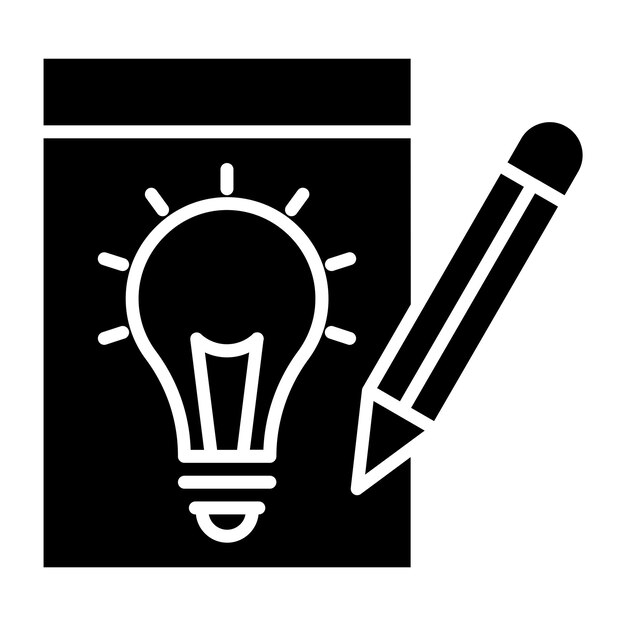 Diseño vectorial Estilo de icono de escritura creativa