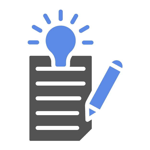Diseño vectorial Estilo de icono de escritura creativa