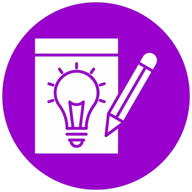 Diseño vectorial Estilo de icono de escritura creativa