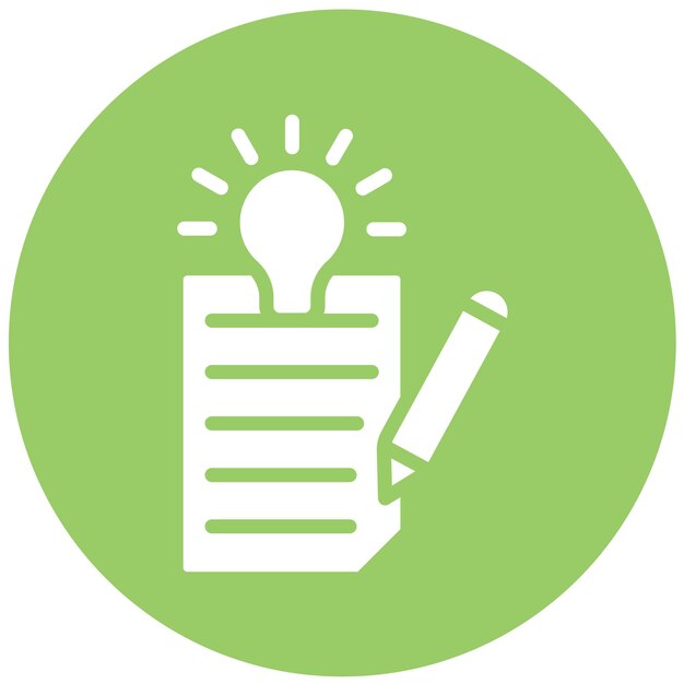Diseño vectorial Estilo de icono de escritura creativa
