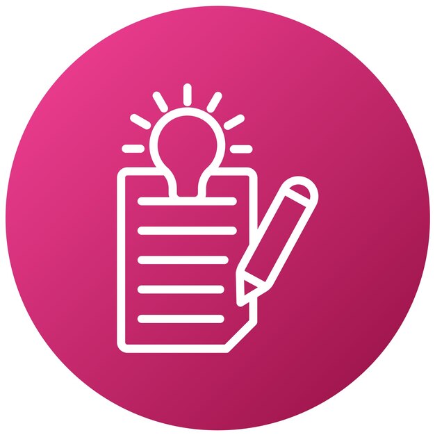 Diseño vectorial Estilo de icono de escritura creativa