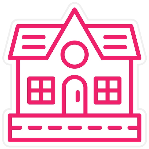 Diseño vectorial Estilo de icono de la escuela de esquí