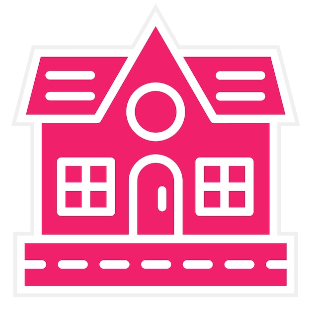 Diseño vectorial Estilo de icono de la escuela de esquí