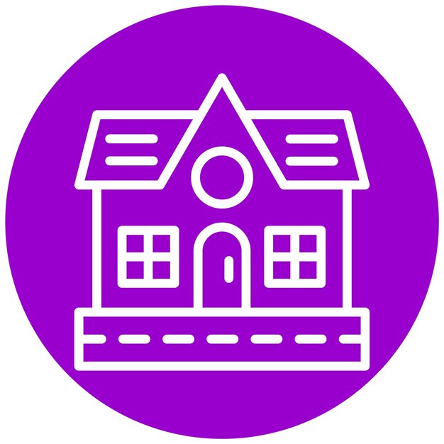 Diseño vectorial Estilo de icono de la escuela de esquí
