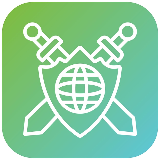 Diseño vectorial Estilo del icono de la esfera guardiana