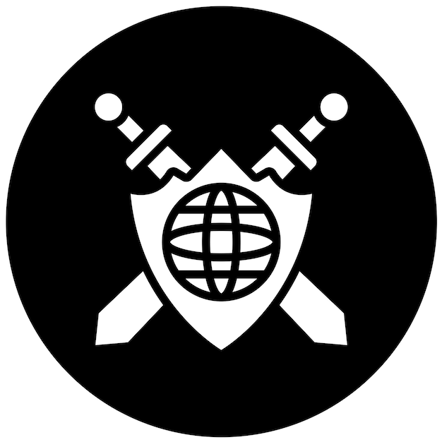 Diseño vectorial Estilo del icono de la esfera guardiana