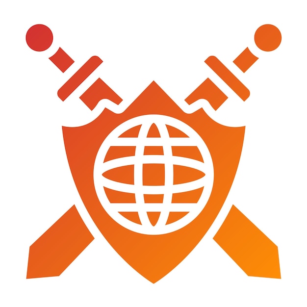 Diseño vectorial Estilo del icono de la esfera guardiana