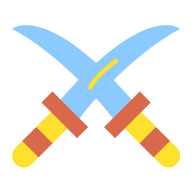 Diseño vectorial Estilo del icono de la espada