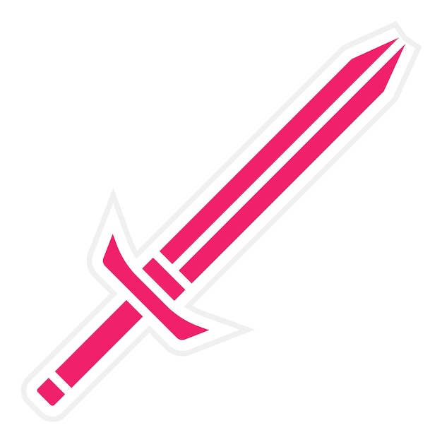 Diseño vectorial Estilo del icono de la espada