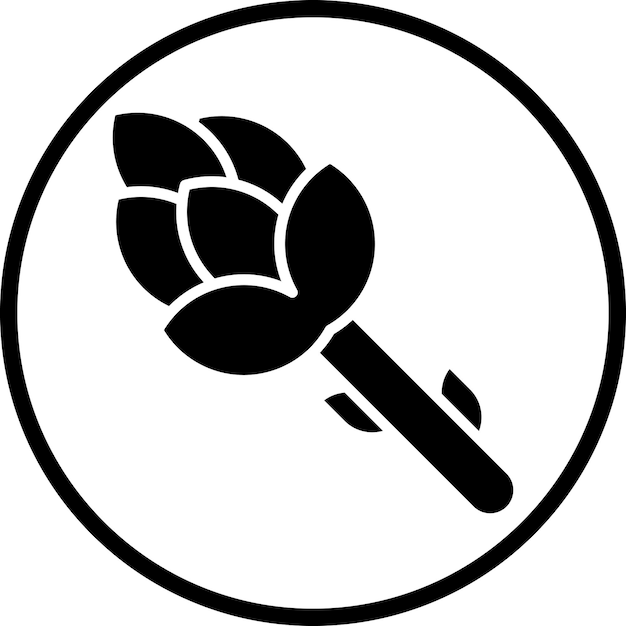 Diseño vectorial Estilo del icono de los espárragos