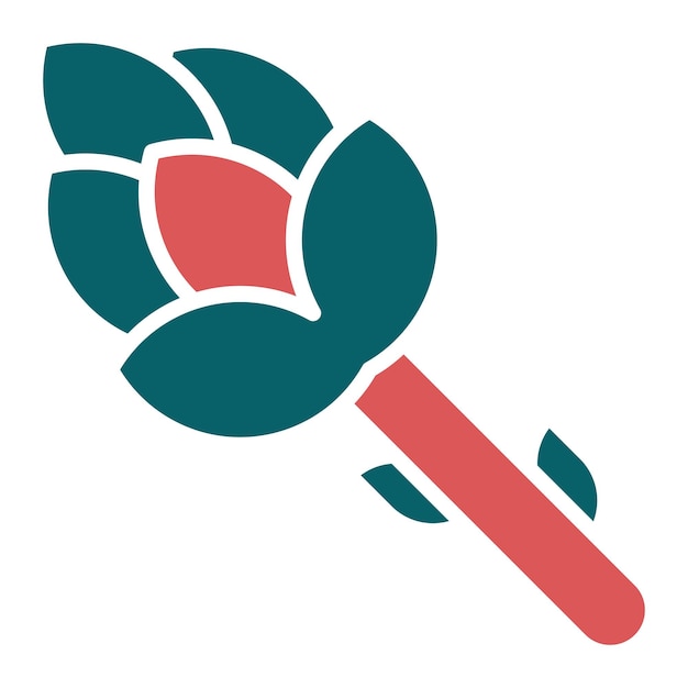 Diseño vectorial Estilo del icono de los espárragos