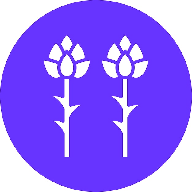 Diseño vectorial Estilo del icono de los espárragos