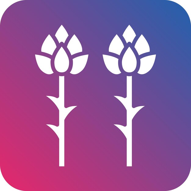 Diseño vectorial Estilo del icono de los espárragos