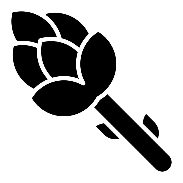Diseño vectorial Estilo del icono de los espárragos