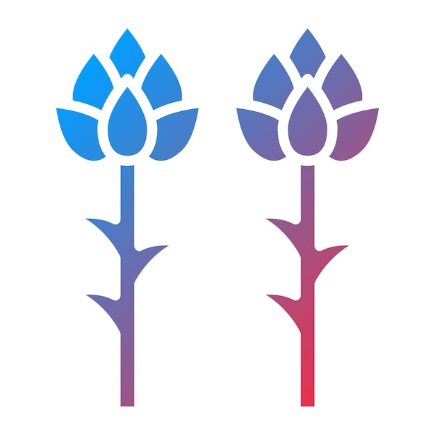 Diseño vectorial Estilo del icono de los espárragos