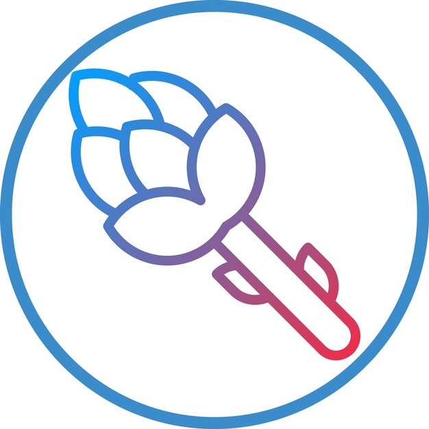 Diseño vectorial Estilo del icono de los espárragos