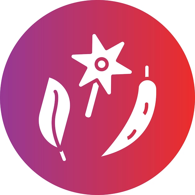 Diseño vectorial del estilo del icono de las especias