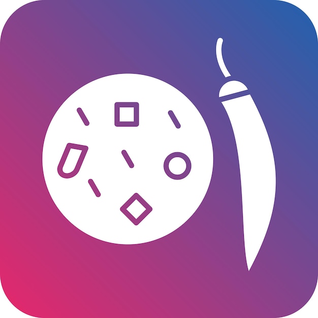 Diseño vectorial del estilo del icono de las especias