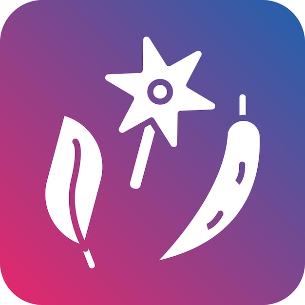 Diseño vectorial del estilo del icono de las especias