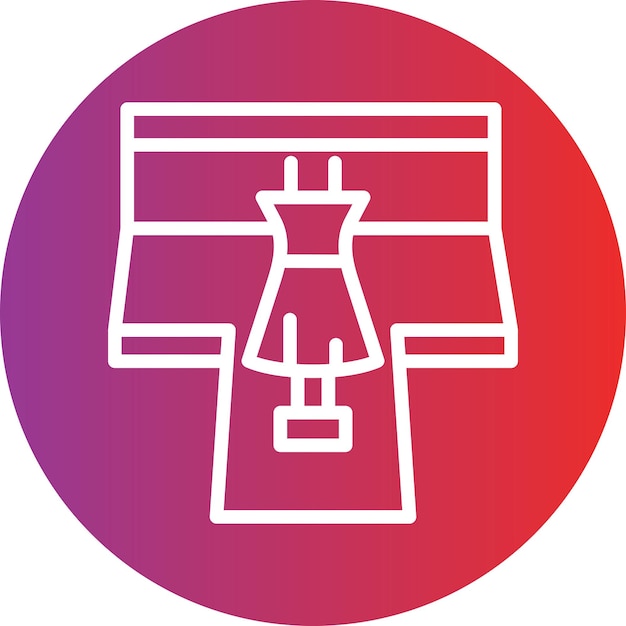 Diseño vectorial Estilo de icono de espectáculo de moda