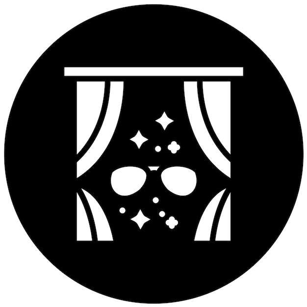 Diseño vectorial Estilo del icono del espectáculo