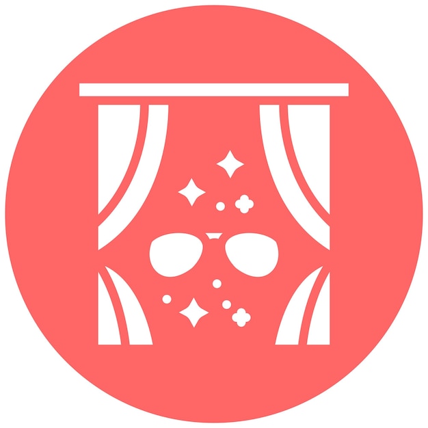 Diseño vectorial Estilo del icono del espectáculo