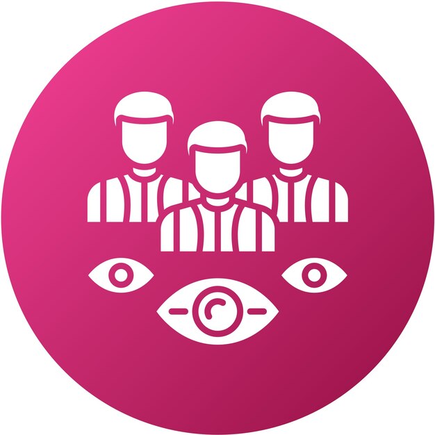 Diseño vectorial Estilo del icono del espectador