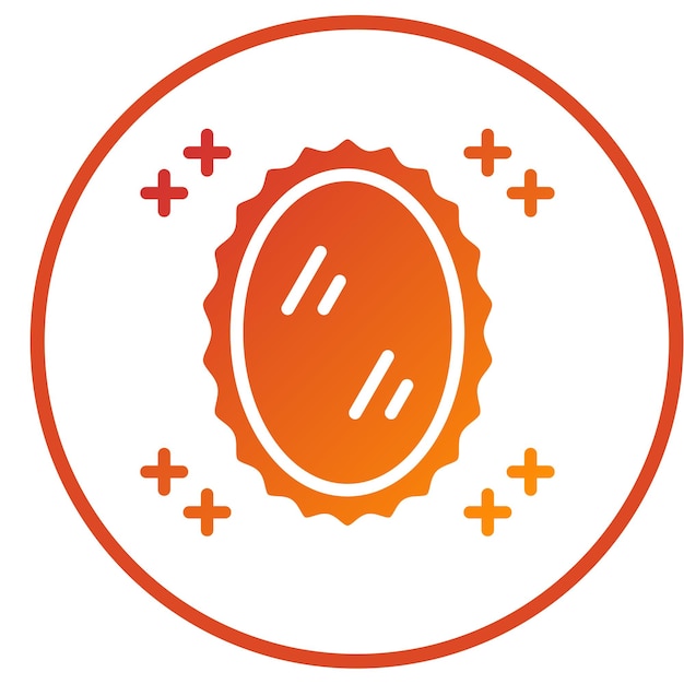 Diseño vectorial Estilo del icono del espejo mágico