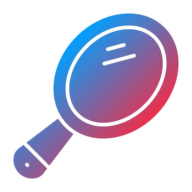 Diseño vectorial Estilo del icono del espejo de mano