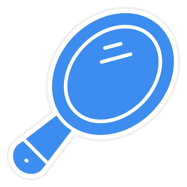 Diseño vectorial Estilo del icono del espejo de mano