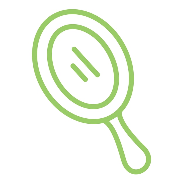 Diseño vectorial Estilo del icono del espejo de mano