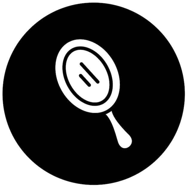 Diseño vectorial Estilo del icono del espejo de mano