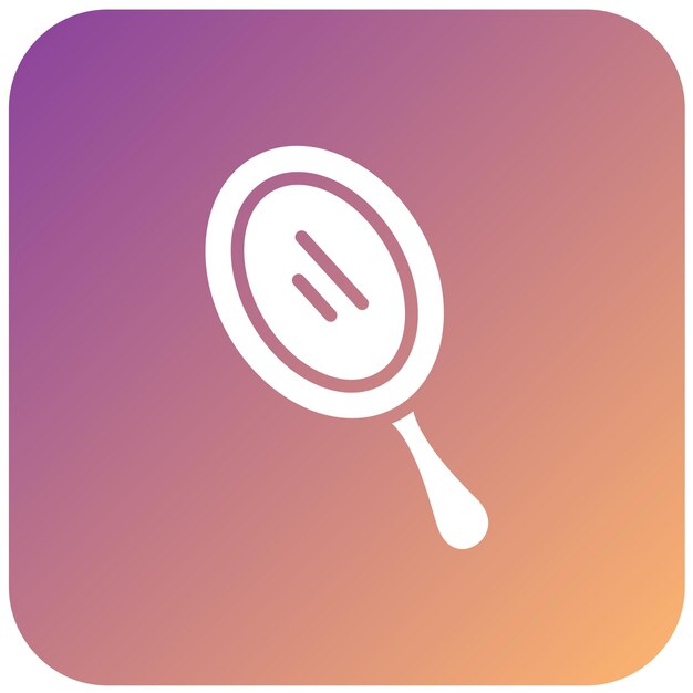 Diseño vectorial Estilo del icono del espejo de mano