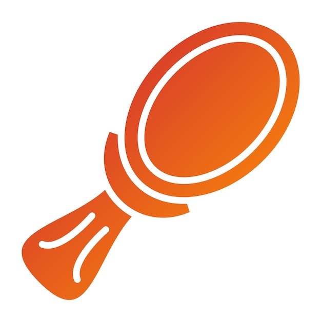 Diseño vectorial Estilo del icono del espejo de mano