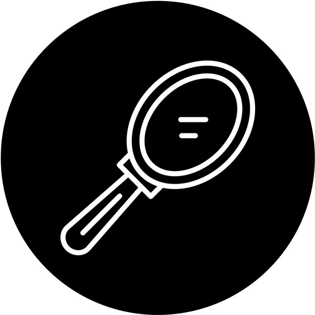 Diseño vectorial Estilo del icono del espejo de mano