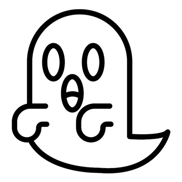 Diseño vectorial Estilo de icono espeluznante