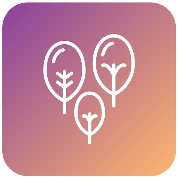Diseño vectorial de estilo de icono de espinaca