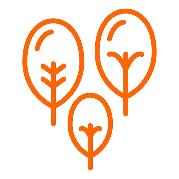 Diseño vectorial de estilo de icono de espinaca
