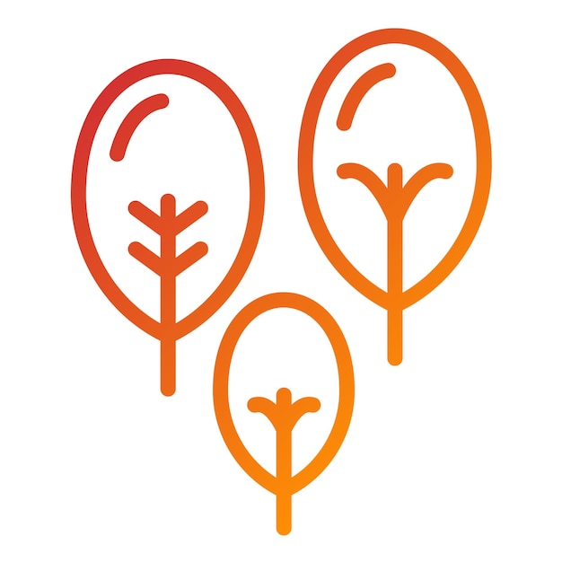Diseño vectorial de estilo de icono de espinaca
